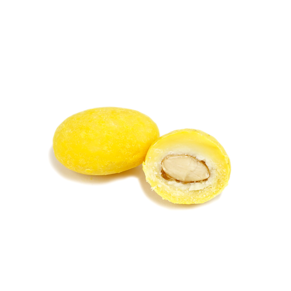 [173106] Almonds White Chocolate Covered Passion Fruit Flavor 50 g