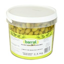 Picholine Green Olives 2.5 kg Barral