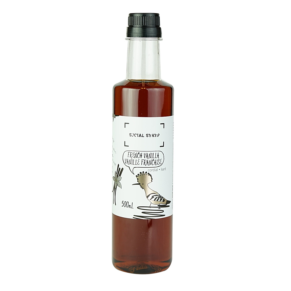 French Vanilla Cordial Syrup - 500 ml Social Syryp