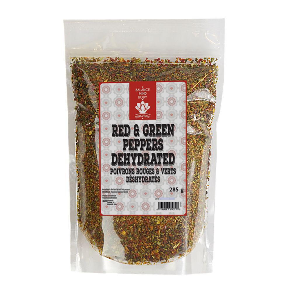 Red/Green Bell Peppers Dehydrated 285 g Dinavedic