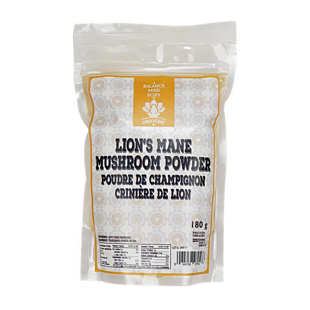 Lion's Mane Mushroom Powder 180 g Dinavedic