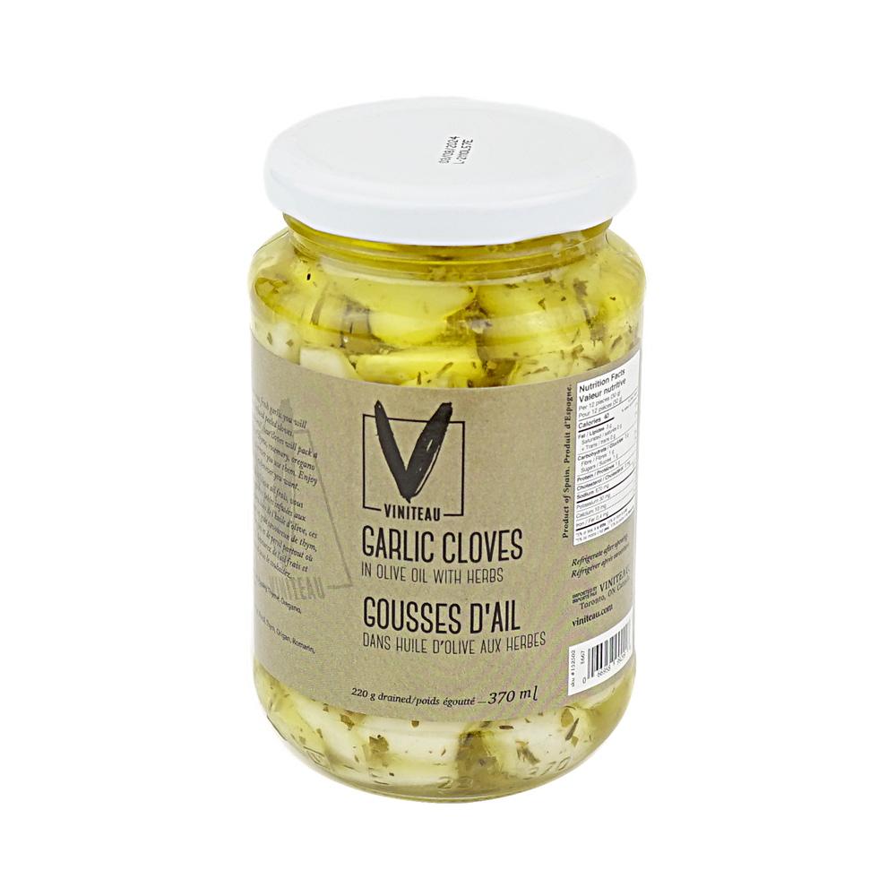 Garlic Cloves in Oil with Herbs 370 ml Viniteau
