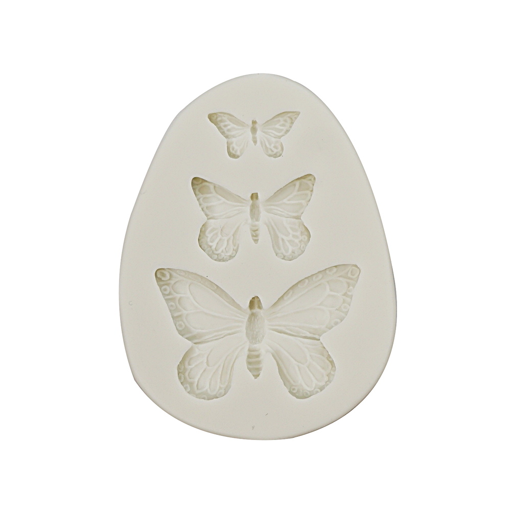 Silicone Mold Butterflies 3 Cavity - 1 ct Artigee