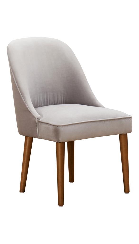 Amalfi Velvet Dining Chair - Grey Wudern
