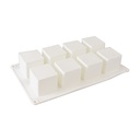 Silicone Mousse Mold Cube 8 Cavity 1 ct Artigee