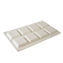 Silicone Mousse Mold Square 8 Cavity 1 ct Artigee