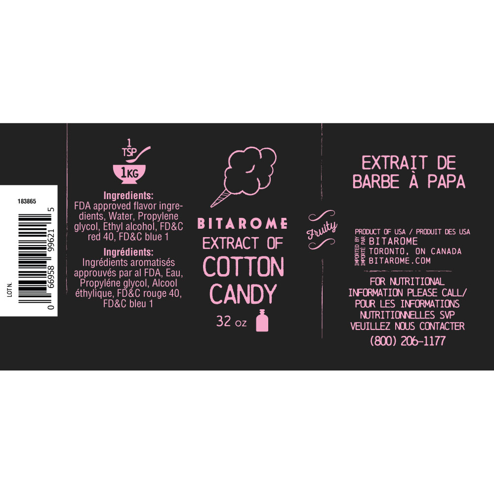 Cotton Candy Extract ; 32 oz Bitarome
