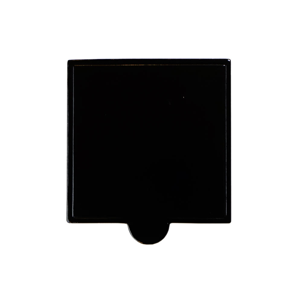 Square Mini Cake Base Board Black 72x72mm 100 pc Artigee