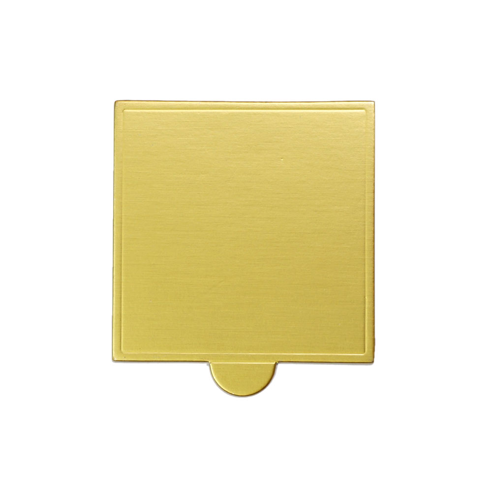 Square Mini Cake Base Board Gold 72x72mm 100 pc Artigee