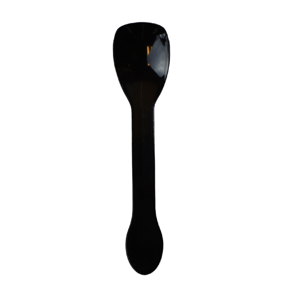 Plastic Spoons Double Edge Black 10cm 100 pc Artigee