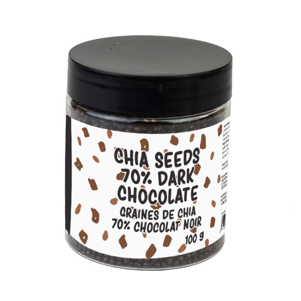 Chia Seeds 70% Dark Chocolate 100 g Epicureal