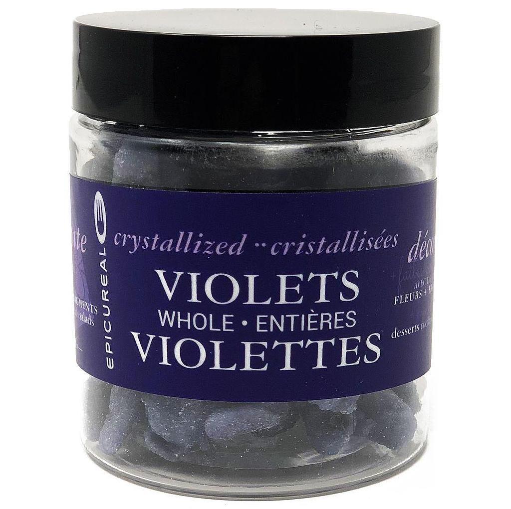 Crystallized Violet Flowers Whole 50 g Epicureal