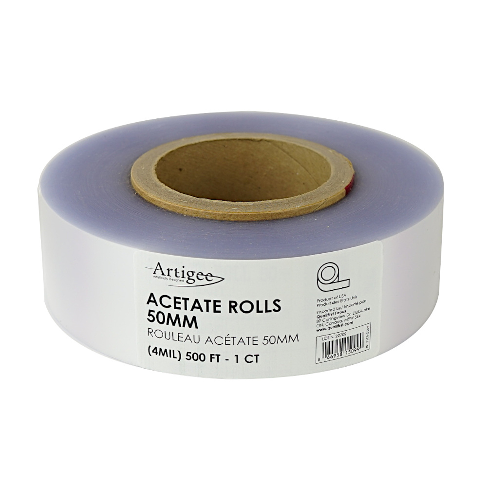 Acetate Roll 50mm (4MIL) 500ft Almondena