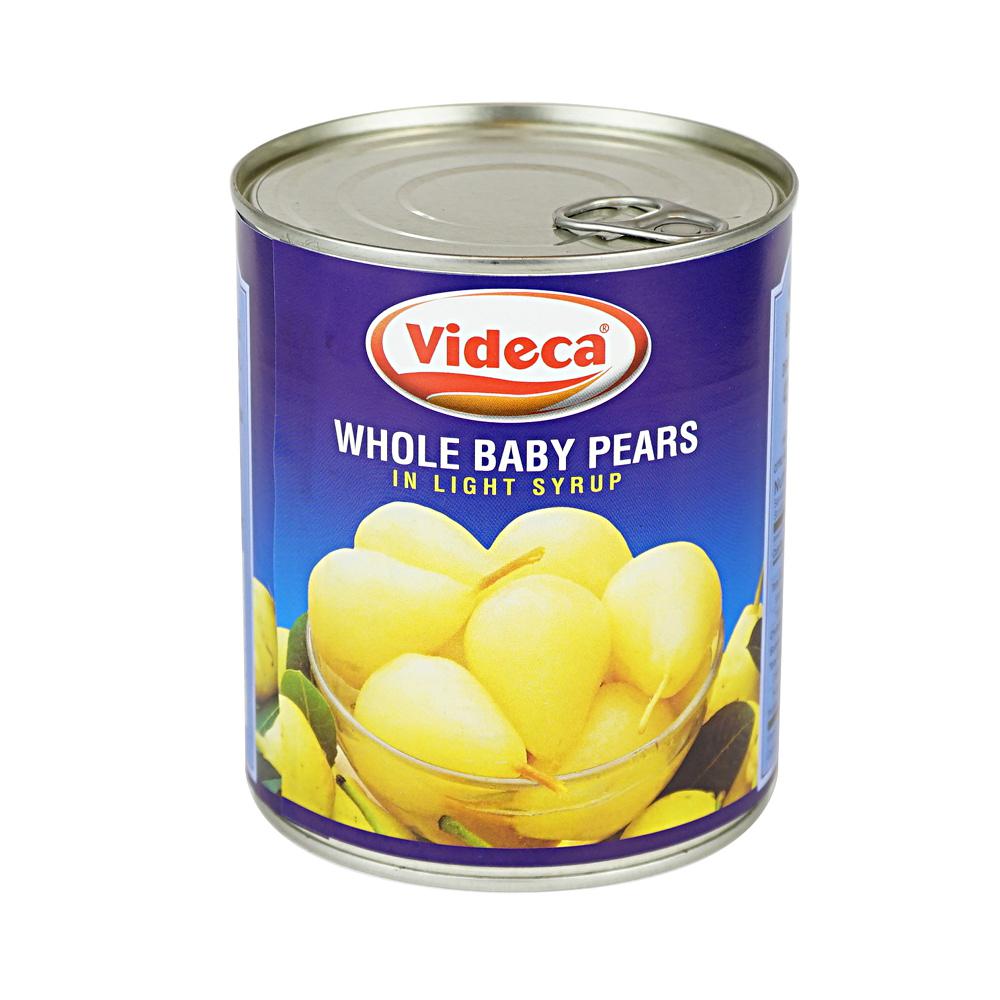 Pear Baby in Light Syrup Tin 850 ml Videca