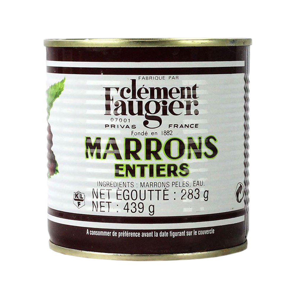 Chestnuts Whole in Water Tinned 439 g Faugier