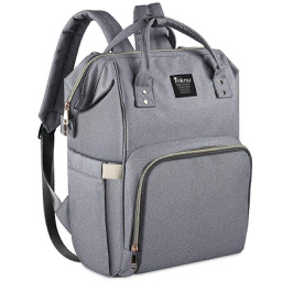 [KNU-8020] Diaper Waterproof Backpack - Grey Inknu