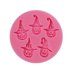 [ARTG-9214] Silicone Mold Halloween Pumpkins 5 Cavity - 1 ct Artigee