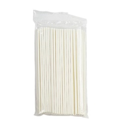 [ARTG-8713] Paper Lollipop Sticks White 3.5x150mm 100pcs 1 ct Artigee
