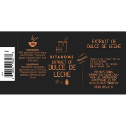 [183861] Dulce de Leche Extract ; 32 oz Bitarome