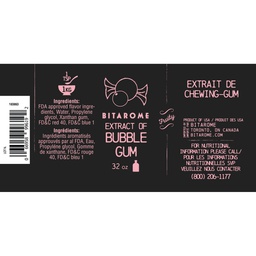 [183863] Bubble Gum Extract ; 32 oz Bitarome