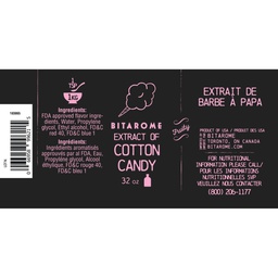 [183865] Cotton Candy Extract ; 32 oz Bitarome