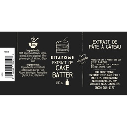 [183873] Cake Batter Extract ; 32 oz Bitarome