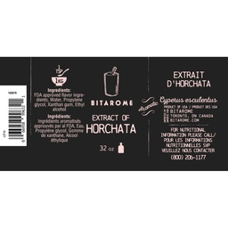 [183876] Horchata Extract - 32 oz Bitarome