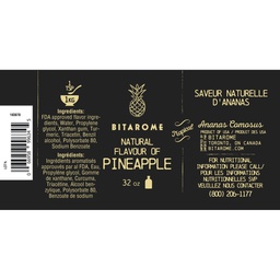 [183878] Pineapple Extract ; 32 oz Bitarome