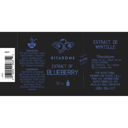 [183879] Blueberry Extract ; 32 oz Bitarome