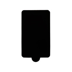 [ARTG-8515B-100] Rectangle Mini Cake Base Board Black 100x60mm 100 pc Artigee