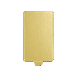 [ARTG-8515G-100] Rectangle Mini Cake Base Board Gold 100x60mm 100 pc Artigee