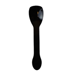 [ARTG-8600] Plastic Spoons Double Edge Black 10cm 100 pc Artigee