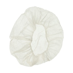 [ARTG-9930] Hairnet Non-Woven Pleated White 21" 100 pc Artigee