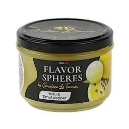 [163805] Flavour Spheres 20mm Yuzu and Timut Pepper 250 g Christine Tennier