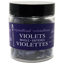 [150811] Crystallized Violet Flowers Whole 50 g Epicureal